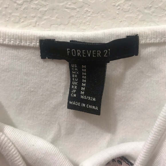 Embroidered Crop Top. - Picture 4 of 4